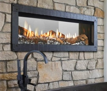 mezzo see through indoor gas fireplace hearth and home